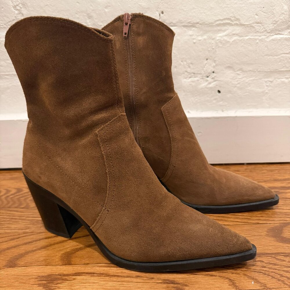 Zara brown suede boots US 8